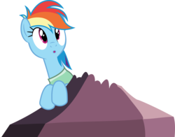 Size: 5000x3920 | Tagged: safe, artist:dashiesparkle, rainbow dash, pony, g4, read it and weep, female, hospital gown, simple background, solo, transparent background, vector