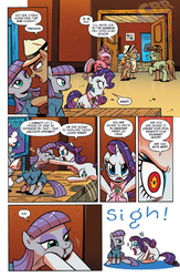 Size: 600x922 | Tagged: safe, artist:brenda hickey, idw, official comic, buried treasure, maud pie, rarity, earth pony, pony, friends forever #29, g4, my little pony: friends forever, spoiler:comic, comic, preview, squishy cheeks, wrong cutie mark