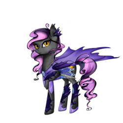 Size: 1000x1000 | Tagged: safe, artist:yuntaoxd, oc, oc only, bat pony, pony, armor, cape, cloak, clothes, dagger, ear piercing, earring, night guard, piercing, simple background, solo, transparent background, weapon