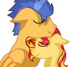 Size: 829x767 | Tagged: safe, artist:detoxx-retoxx, flash sentry, sunset shimmer, pony, unicorn, g4, female, male, ship:flashimmer, shipping, straight