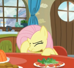 Size: 868x797 | Tagged: safe, screencap, fluttershy, pony, flutter brutter, g4, facehoof