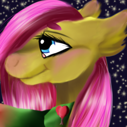 Size: 1730x1730 | Tagged: safe, artist:brainiac, fluttershy, tree hugger, pony, g4, cute, female, icon, implied, lesbian, ship:flutterhugger, shipping, solo