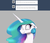 Size: 1224x1050 | Tagged: safe, artist:silfoe, princess celestia, pony, royal sketchbook, g4, :t, ask, blatant lies, cute, cutelestia, female, floppy ears, gray background, mare, missing accessory, nose wrinkle, scrunchy face, simple background, solo, tumblr