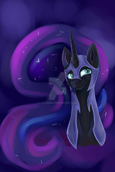 Size: 1024x1530 | Tagged: safe, artist:autumna1, nightmare moon, g4, female, solo, watermark