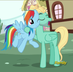 Size: 507x499 | Tagged: safe, screencap, rainbow dash, zephyr breeze, pegasus, pony, flutter brutter, g4, animated, discovery family logo, female, loop, male, mare, stallion