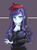 Size: 800x1083 | Tagged: safe, artist:tzc, rarity, equestria girls, g4, beatnik rarity, beret, clothes, female, hat, solo