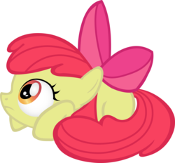 Size: 8515x7889 | Tagged: artist needed, safe, apple bloom, g4, absurd resolution, female, scared, simple background, solo, vector, white background