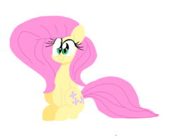 Size: 1280x986 | Tagged: safe, artist:hattsy, fluttershy, g4, female, simple background, solo, white background