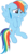 Size: 3000x5693 | Tagged: safe, artist:spellboundcanvas, rainbow dash, pegasus, pony, g4, my little pony: friendship is magic, the saddle row review, absurd resolution, embarrassed, female, floating, mare, simple background, solo, transparent background, vector