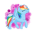 Size: 400x400 | Tagged: safe, artist:everdale, rainbow dash, pegasus, pony, g4, female, mare, solo, walking