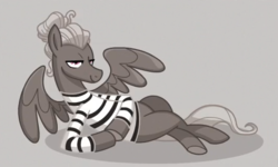 Size: 532x320 | Tagged: safe, screencap, zephyr breeze, pony, flutter brutter, g4, draw me like one of your french girls, monochrome