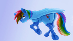 Size: 1208x680 | Tagged: safe, artist:tangomangoes, rainbow dash, g4, clothes, female, large butt, socks, solo