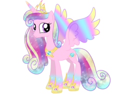 Size: 4332x3249 | Tagged: safe, artist:moonlightprincess002, princess cadance, alicorn, pony, g4, crystal princess, female, mare, rainbow power, solo