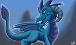 Size: 5907x3543 | Tagged: safe, artist:dinodraketakethecake, princess ember, dragon, g4, female, solo