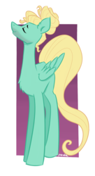 Size: 772x1417 | Tagged: safe, artist:oliverthepanda, zephyr breeze, pegasus, pony, flutter brutter, g4, abstract background, chest fluff, eyes closed, male, solo, stallion