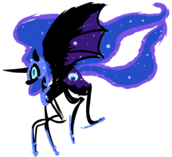 Size: 1950x1775 | Tagged: safe, artist:lunar-march, nightmare moon, g4, female, minimalist, solo