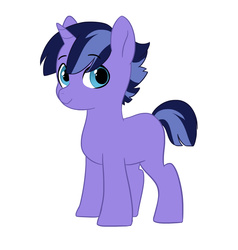 Size: 2000x2100 | Tagged: safe, artist:kianamai, oc, oc only, oc:night light jr, pony, unicorn, kilalaverse, colt, high res, male, next generation, offspring, parent:flash sentry, parent:twilight sparkle, parents:flashlight, redesign, simple background, solo, white background