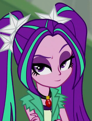 Size: 417x551 | Tagged: safe, edit, aria blaze, equestria girls, g4, my little pony equestria girls: rainbow rocks, cropped, inverted mouth