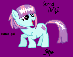 Size: 635x494 | Tagged: safe, artist:pegithebirdfenix, sunny flare, equestria girls, g4, equestria girls ponified, female, ponified, solo