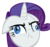Size: 3360x3168 | Tagged: safe, artist:scootsnb, rarity, g4, :<, derp, faic, female, floppy ears, glare, high res, simple background, solo, transparent background, vector, wide eyes