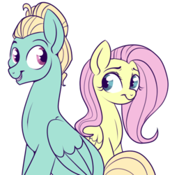 Size: 505x517 | Tagged: safe, artist:lulubell, fluttershy, zephyr breeze, pegasus, pony, flutter brutter, g4, brother and sister, duo, family, female, male, mare, siblings, simple background, stallion, transparent background