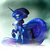 Size: 2500x2500 | Tagged: safe, artist:madacon, princess luna, alicorn, pony, g4, blizzard, clothes, dress, female, high res, mage, mare, raised hoof, snow, snowfall, solo