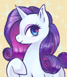 Size: 600x690 | Tagged: safe, artist:1ux, rarity, g4, female, heart eyes, solo, wingding eyes