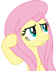 Size: 2209x2781 | Tagged: safe, artist:sketchmcreations, fluttershy, flutter brutter, g4, high res, inkscape, simple background, stern, transparent background, vector