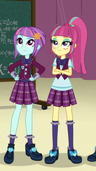 Size: 406x720 | Tagged: safe, sour sweet, sunny flare, equestria girls, g4, my little pony equestria girls: friendship games, cropped