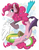 Size: 2550x3300 | Tagged: safe, artist:okapifeathers, pinkie pie, draconequus, g4, draconequified, female, high res, pinkonequus, simple background, solo, species swap, xk-class end-of-the-world scenario