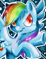 Size: 2550x3300 | Tagged: safe, artist:okapifeathers, rainbow dash, g4, action pose, female, high res, solo