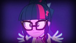 Size: 1280x720 | Tagged: safe, screencap, principal abacus cinch, sci-twi, twilight sparkle, equestria girls, g4, my little pony equestria girls: friendship games, principal and student, reaching