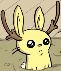 Size: 546x642 | Tagged: safe, idw, official comic, mr. jackalope, jackalope, g4, spoiler:comic, spoiler:comic28, :c, solo
