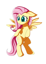 Size: 1117x1566 | Tagged: safe, artist:backgrounduser, fluttershy, pony, g4, bipedal, female, solo