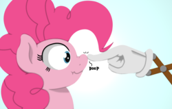 Size: 1280x816 | Tagged: safe, artist:ljdamz1119, pinkie pie, g4, boop, female, hand, solo