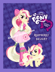 Size: 1183x1528 | Tagged: safe, artist:chunk07x, oc, oc only, oc:raspberry delight, equestria girls, g4, solo, watermark