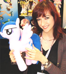 Size: 245x274 | Tagged: artist needed, safe, firefly, human, g1, g4, g1 to g4, generation leap, irl, irl human, lauren faust, photo, plushie