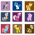 Size: 466x466 | Tagged: safe, artist:steveholt, part of a set, carrot cake, cheerilee, cup cake, daring do, diamond tiara, dj pon-3, octavia melody, vinyl scratch, zecora, zebra, g4, minimalist, simple background