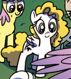 Size: 143x158 | Tagged: safe, idw, spoiler:comic, heather nuhfer, not surprise, ponified
