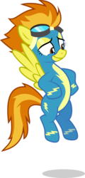 Size: 2396x5000 | Tagged: safe, artist:xebck, spitfire, pegasus, pony, g4, rarity investigates, .svg available, clothes, cute, show accurate, simple background, smug, transparent background, vector, wonderbolts uniform