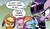 Size: 500x293 | Tagged: safe, idw, applejack, pinkie pie, rainbow dash, rarity, twilight sparkle, g4, spoiler:comic, 50 shades of hay, 50 shades of neigh, fifty shades of grey, not an edit, you know for kids