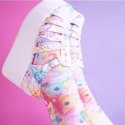 Size: 500x500 | Tagged: safe, artist:iamlazykat, g1, clothes, irl, leggings, photo, platform shoes, sandals, shoes, sneakers, sneakers fetish