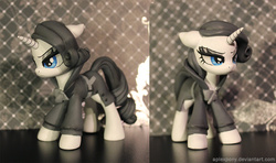 Size: 1200x709 | Tagged: safe, artist:aplexpony, rarity, g4, rarity investigates, clothes, craft, irl, photo, sculpture, solo