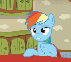Size: 612x535 | Tagged: safe, screencap, rainbow dash, pony, flutter brutter, g4, animated, cropped, female, solo