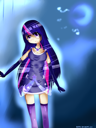 Size: 4510x5990 | Tagged: safe, artist:nihhal, twilight sparkle, human, g4, absurd resolution, female, humanized, solo