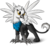 Size: 970x898 | Tagged: safe, artist:sirzi, oc, oc only, oc:moonway, griffon, solo