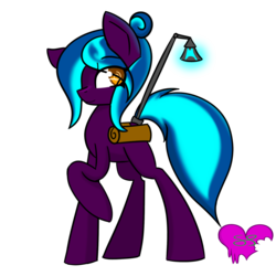Size: 1280x1280 | Tagged: safe, artist:askhypnoswirl, oc, oc only, oc:paranormal, pony, unicorn, glowing, smiling, solo