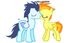 Size: 900x541 | Tagged: safe, artist:megamastermario2009, soarin', spitfire, pony, g4, 1000 hours in ms paint, female, male, ms paint, ship:soarinfire, shipping, simple background, straight, transparent background