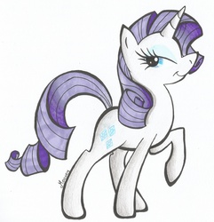 Size: 4362x4518 | Tagged: safe, artist:theresamooseloose, rarity, g4, absurd resolution, female, solo, traditional art