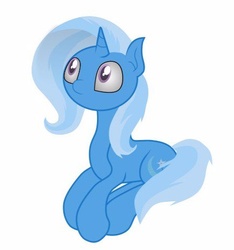 Size: 437x466 | Tagged: safe, artist:anomalka, trixie, pony, unicorn, g4, female, mare, sitting, solo